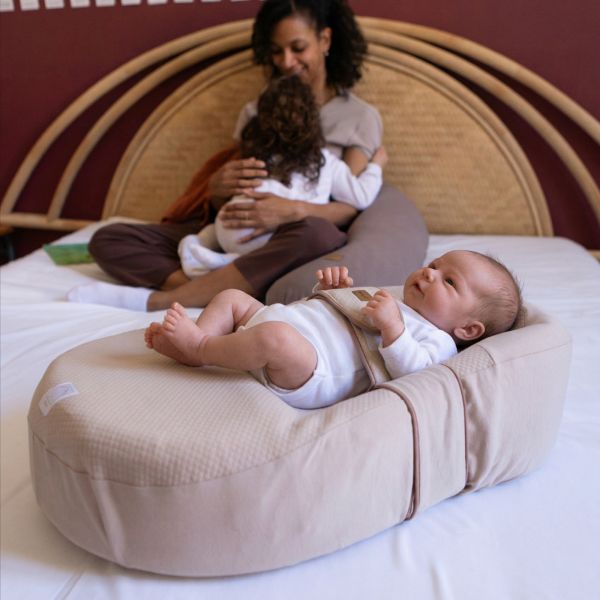 Drap housse Cocoonababy Fleur de coton Avoine
