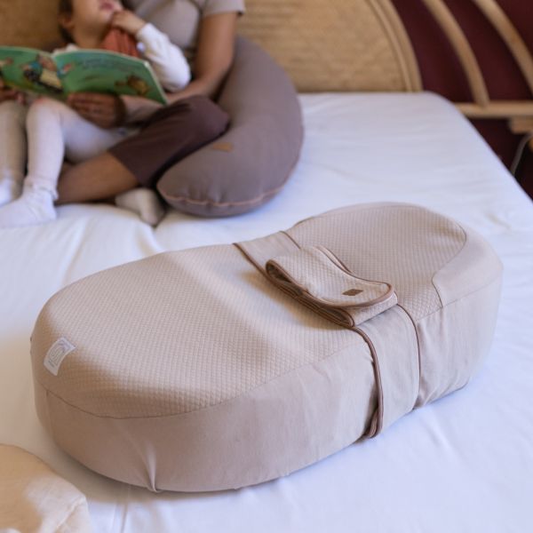 Drap housse Cocoonababy Fleur de coton Avoine