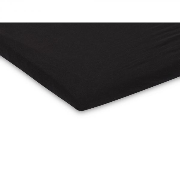 Drap housse 75x95 cm en Jersey pour tapis de parc Noir