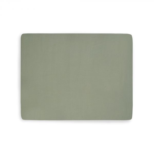 Drap housse 75x95 cm Jersey pour tapis de parc Ash Green