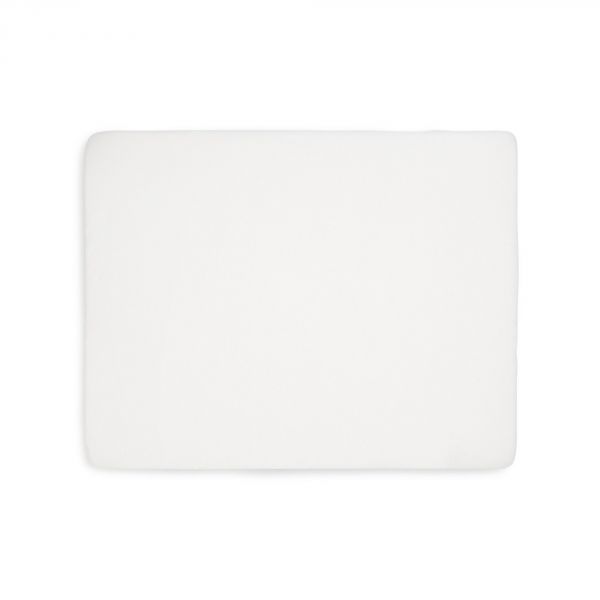 Drap housse 75x95 cm Jersey pour tapis de parc Blanc