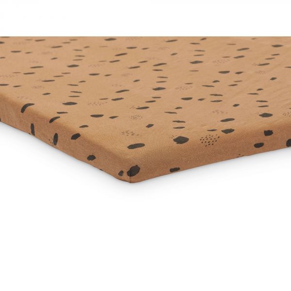 Drap housse 75x95 cm en Jersey pour tapis de parc Spot Caramel