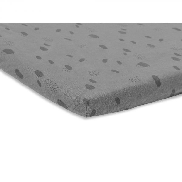 Drap housse 75x95 cm en Jersey pour tapis de parc Spot Storm Grey