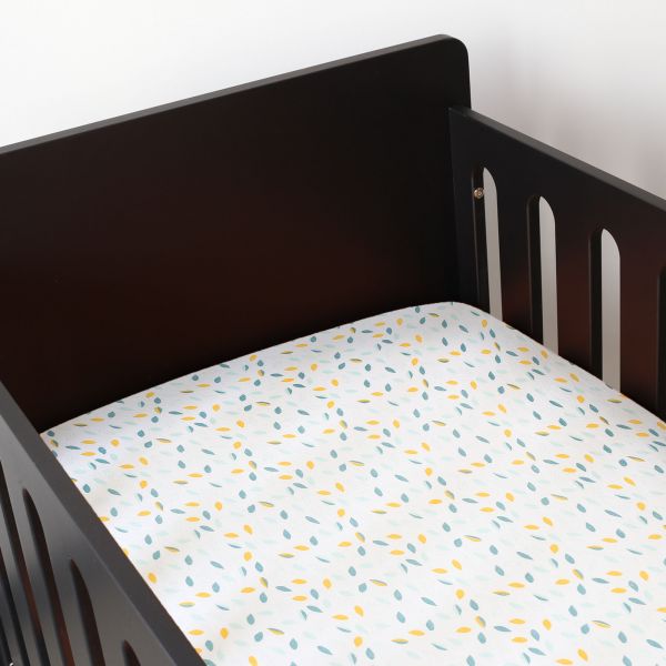 Drap housse 70x140 cm Feuilles