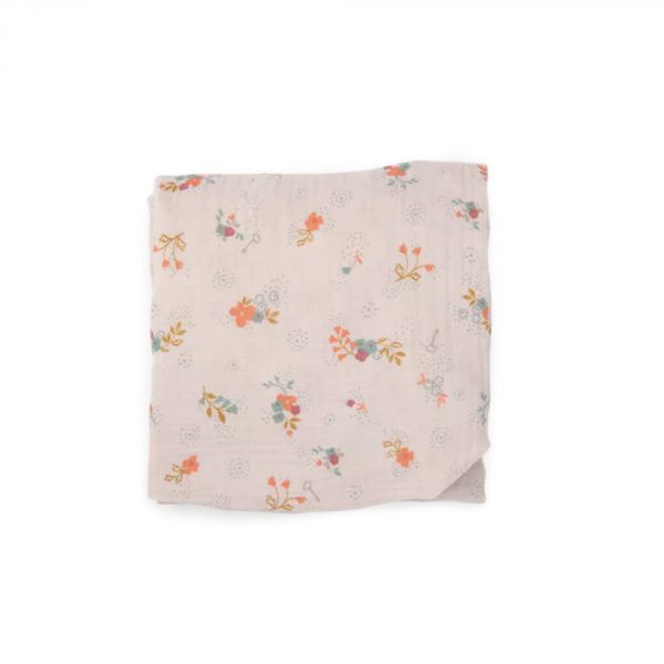 Drap housse lit bébé 70 x 140 cm La petite école de danse - Fleurs