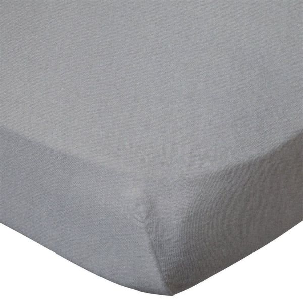 Drap housse Gris 60x120 cm Jersey