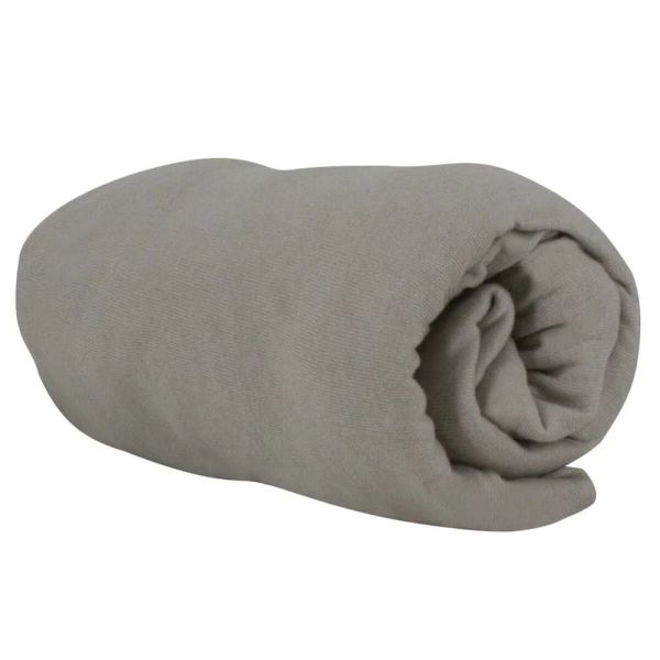 Drap housse Gris 60x120 cm Jersey