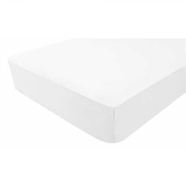 Drap-housse imperméable 50x100 Blanc