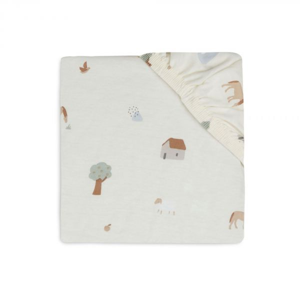 Drap housse 40x80 cm en Jersey Farm