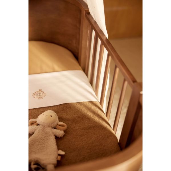 Lot de 2 draps housses 40x80 cm Jersey Hazel/Oatmeal