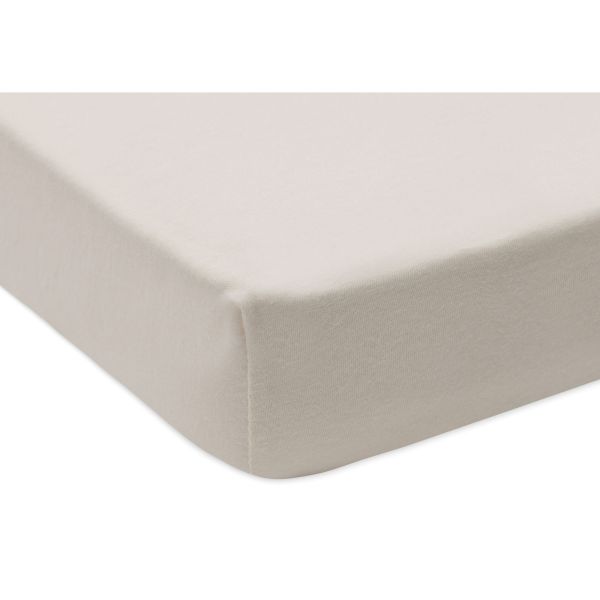 Lot de 2 draps housses 40x80 cm Jersey Oatmeal et Sand