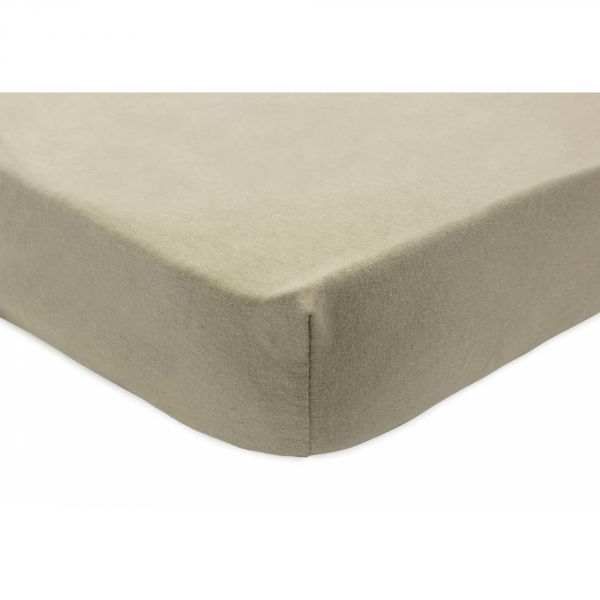 Lot de 2 draps housses Jersey 40/50 x 80/90 cm Olive