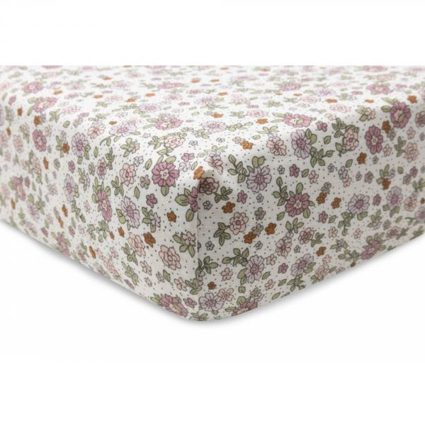 Drap-housse Jersey 40/50 x 80/90 cm Retro Flowers