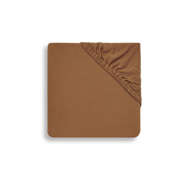 Drap housse 40x80 cm en Jersey Caramel