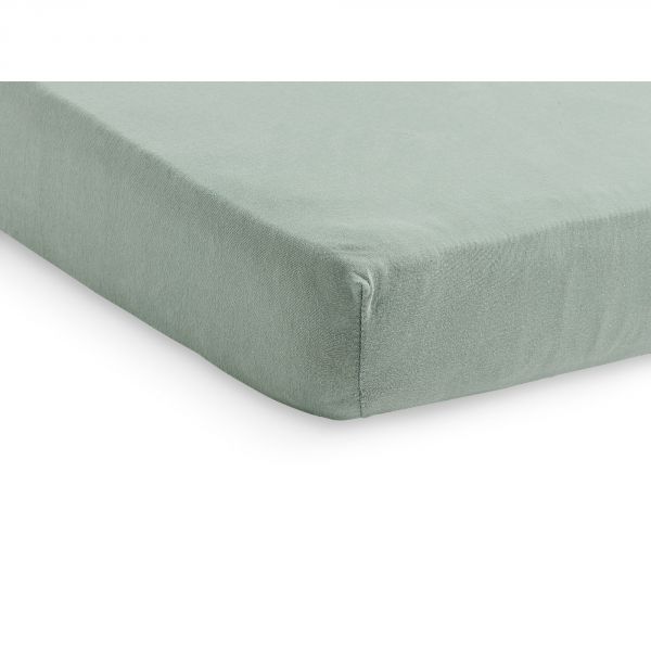 Drap housse 40x80 cm en Jersey Ash Green