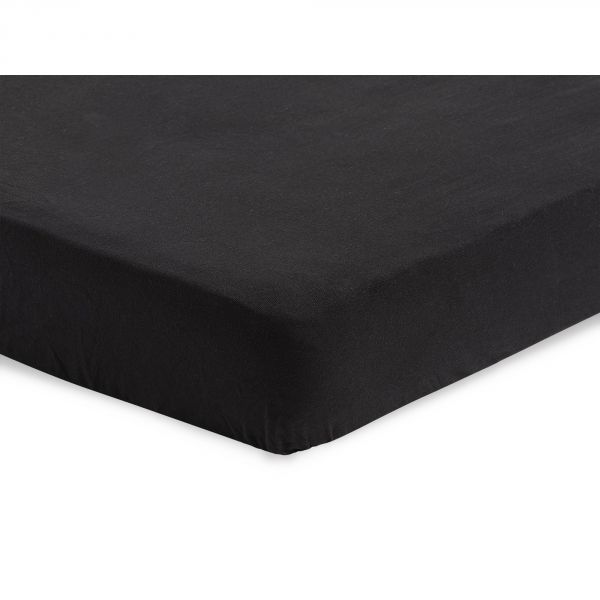 Drap housse 40x80 cm en Jersey Noir