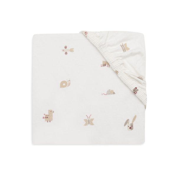 Drap housse 60x120 cm Jersey Animal Friends