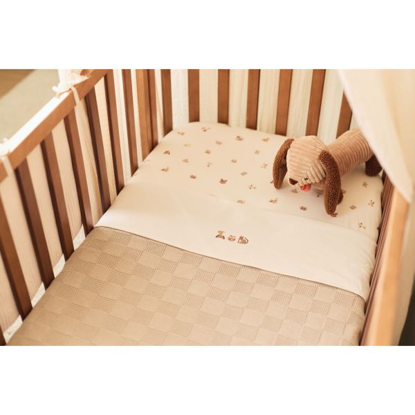 Drap housse 60x120 cm Jersey Animal Friends