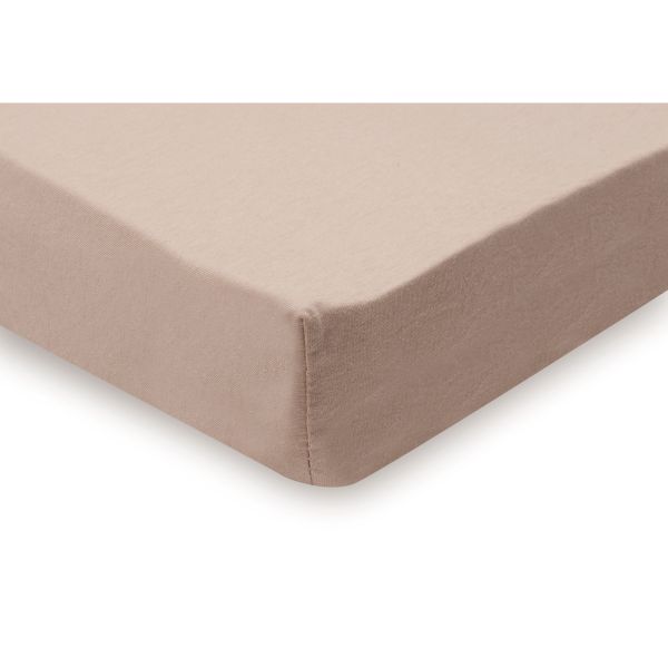 Lot de 2 draps housses 60x120 cm Jersey Light Terra/Oatmeal