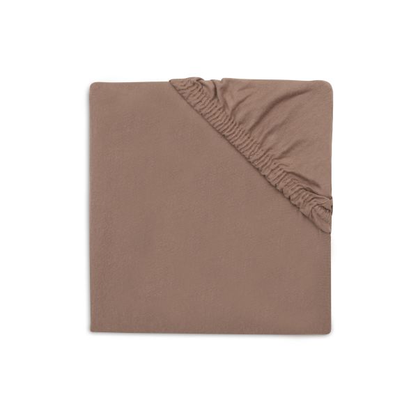 Drap housse 60x120 cm Jersey Milky Coffee