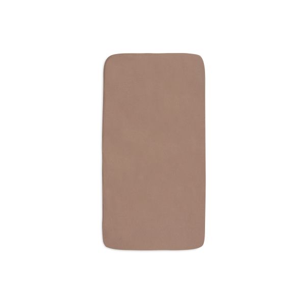 Lot de 2 draps housses 60x120 cm Jersey Milky Coffee et Ivory