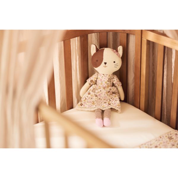 Drap housse 60x120 cm Jersey Oatmeal