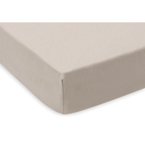 Lot de 2 draps housses 60x120 cm Jersey Oatmeal et Sand