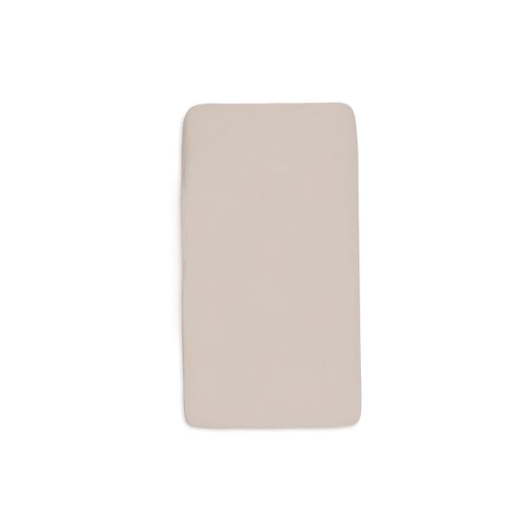 Lot de 2 draps housses 60x120 cm Jersey Oatmeal et Sand