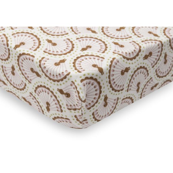 Drap housse 60x120 cm Jersey Soft Plumes