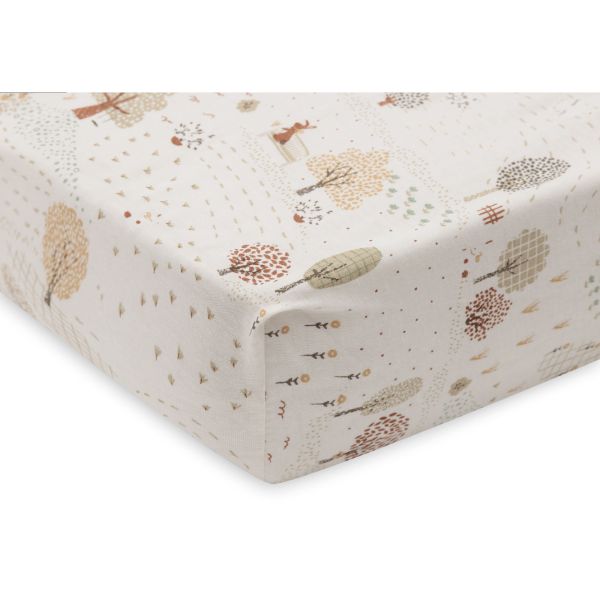 Drap housse 60x120 cm Jersey Tiny Park