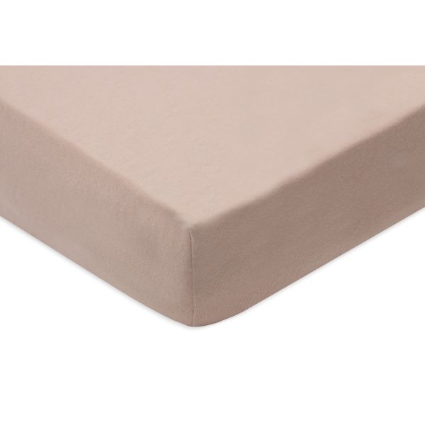 Lot de 2 draps housses 60x120 cm Jersey Wild Rose et Ivory