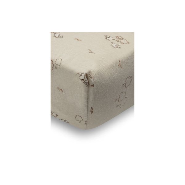 Drap housse 60x120 cm Jersey Woolly