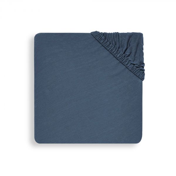 Drap housse 60x120 cm en Jersey Jeans blue