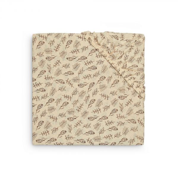 Drap housse 60x120 cm en Jersey Meadow Chestnut