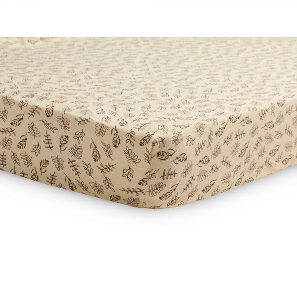 Drap housse 60x120 cm en Jersey Meadow Chestnut