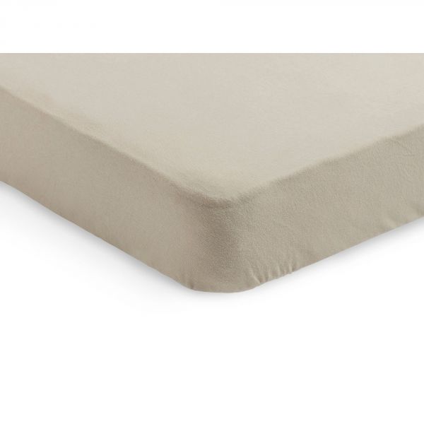 Drap housse 60x120 cm en Jersey Nougat