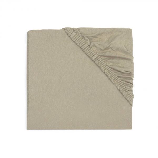 Drap housse 60x120 cm Jersey Olive