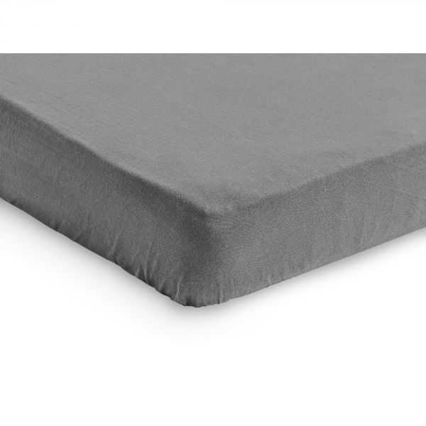 Drap housse 60x120 cm en Jersey Storm Grey