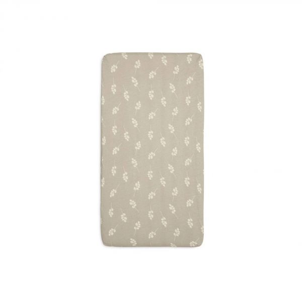Drap housse 60x120 cm Jersey Twig Olive