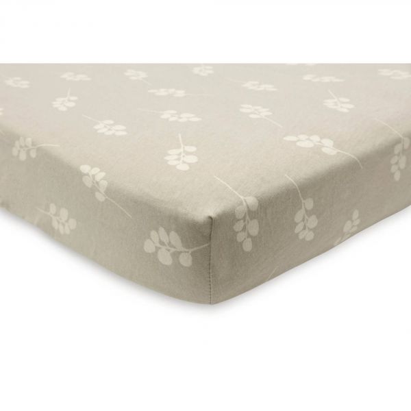 Drap housse 60x120 cm Jersey Twig Olive