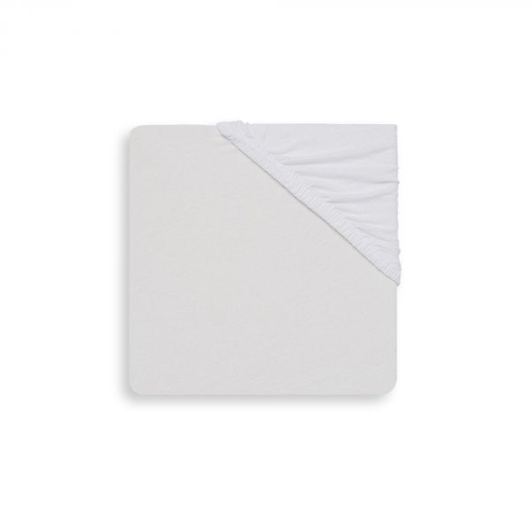 Drap housse 60x120 cm en Jersey White