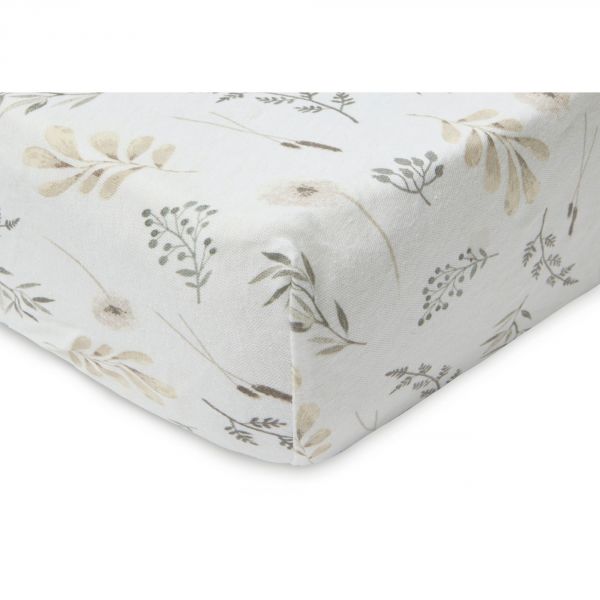 Drap housse 60x120 cm en Jersey Wild Flowers