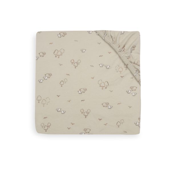Drap housse 70x140 cm Jersey Woolly