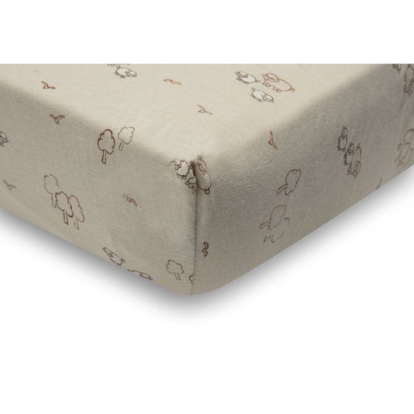 Drap housse 70x140 cm Jersey Woolly