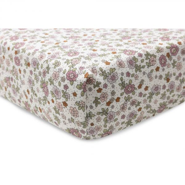 Drap-housse Jersey 70/75 x 140/145 cm Retro Flowers