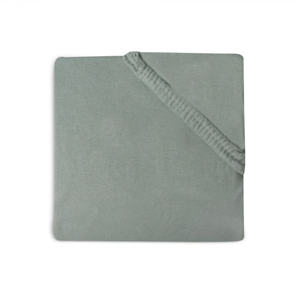 Drap housse 70x140 cm en Jersey Ash Green