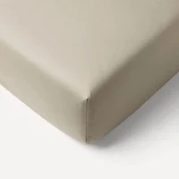 Drap Housse beige jersey pour lit Cododo 50x83cm