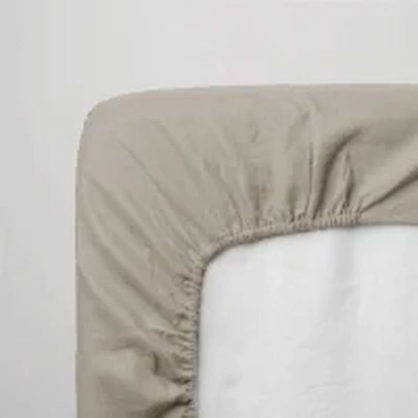 Drap Housse beige jersey pour lit Cododo 50x83cm