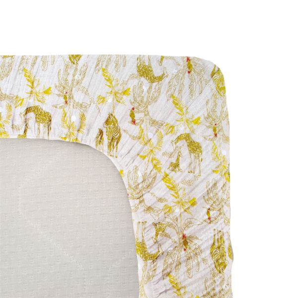 Drap housse jersey imprimé 70x140 cm Honey Moon