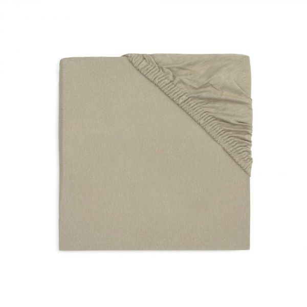Drap housse 75x95 cm Jersey pour tapis de parc Olive